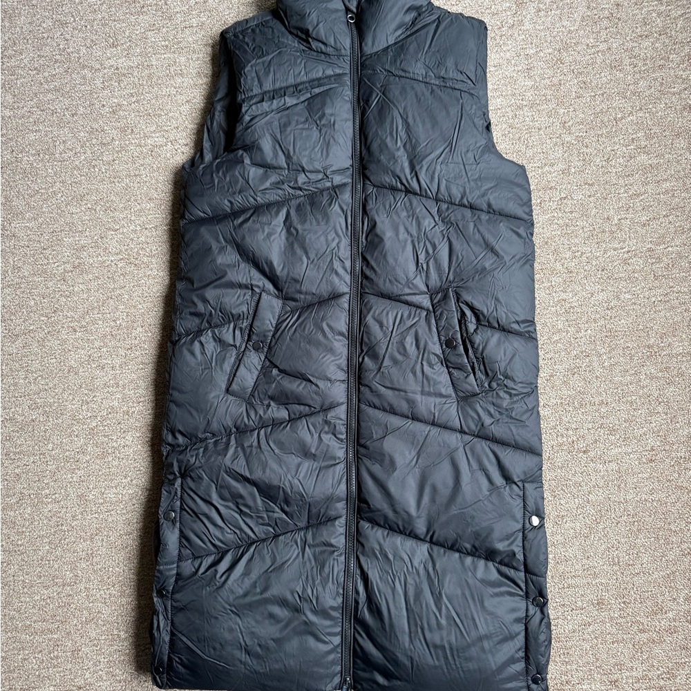 Black Quilted Puffer Vest